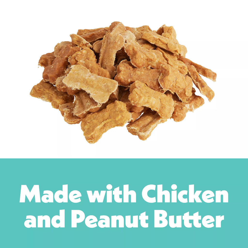 Wiggles & Wags Peanut Butter Chewy Bones Dog Treats 6 OZ