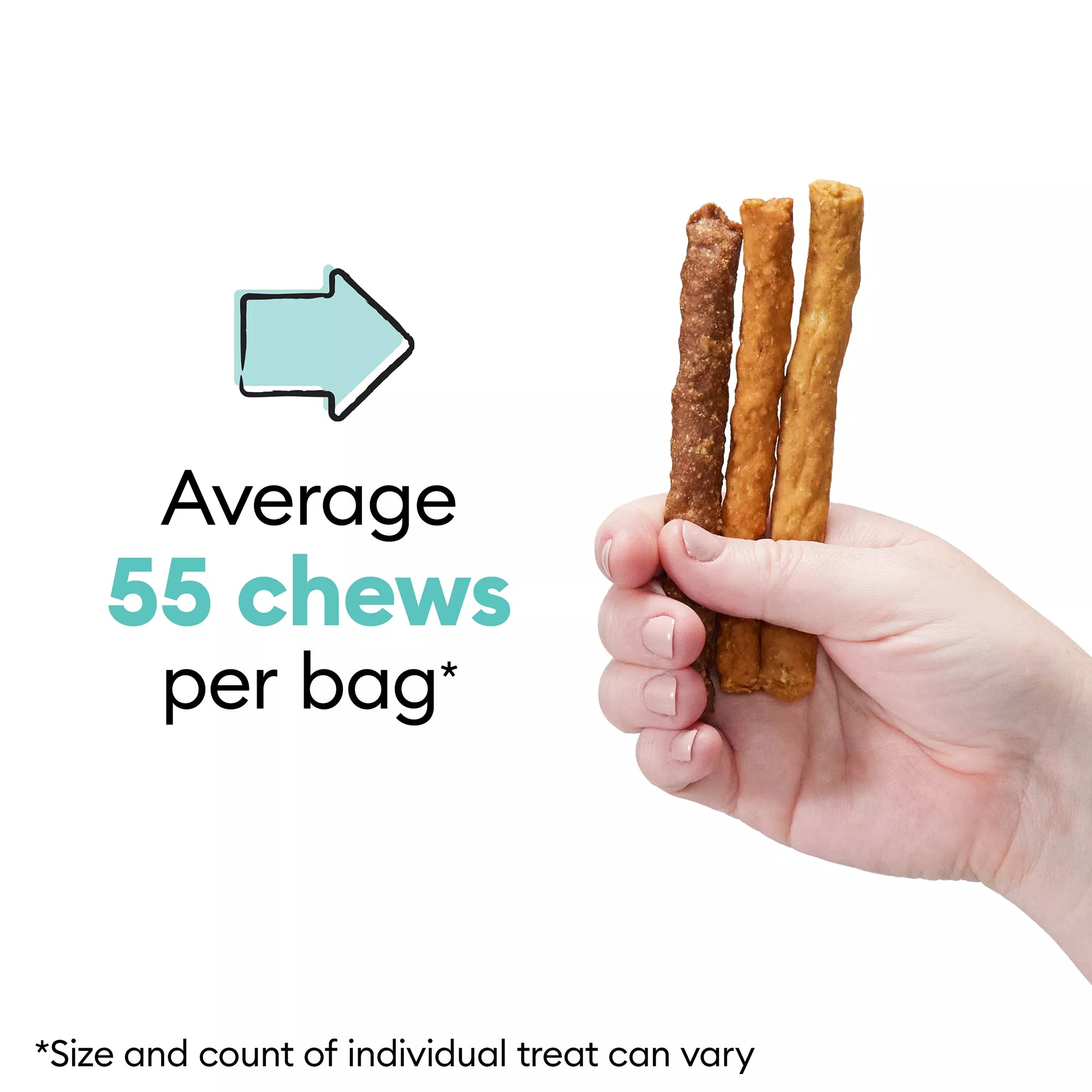 Wiggles & Wags Chicken, Bacon, Beef Meaty Sticks Dog Treats 16 OZ