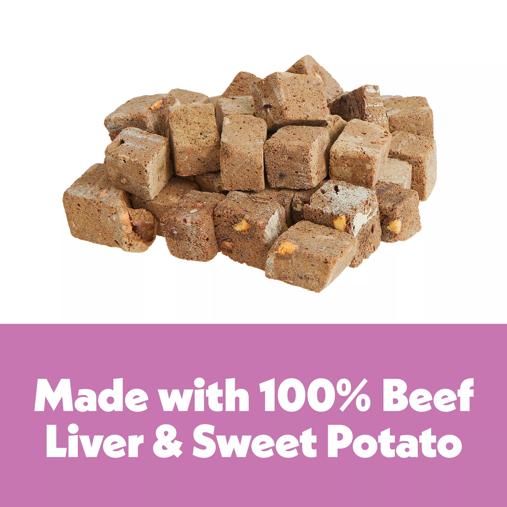 Wiggles & Wags Freeze Dried Beef Liver & Sweet Potato Dog Treats 5 OZ