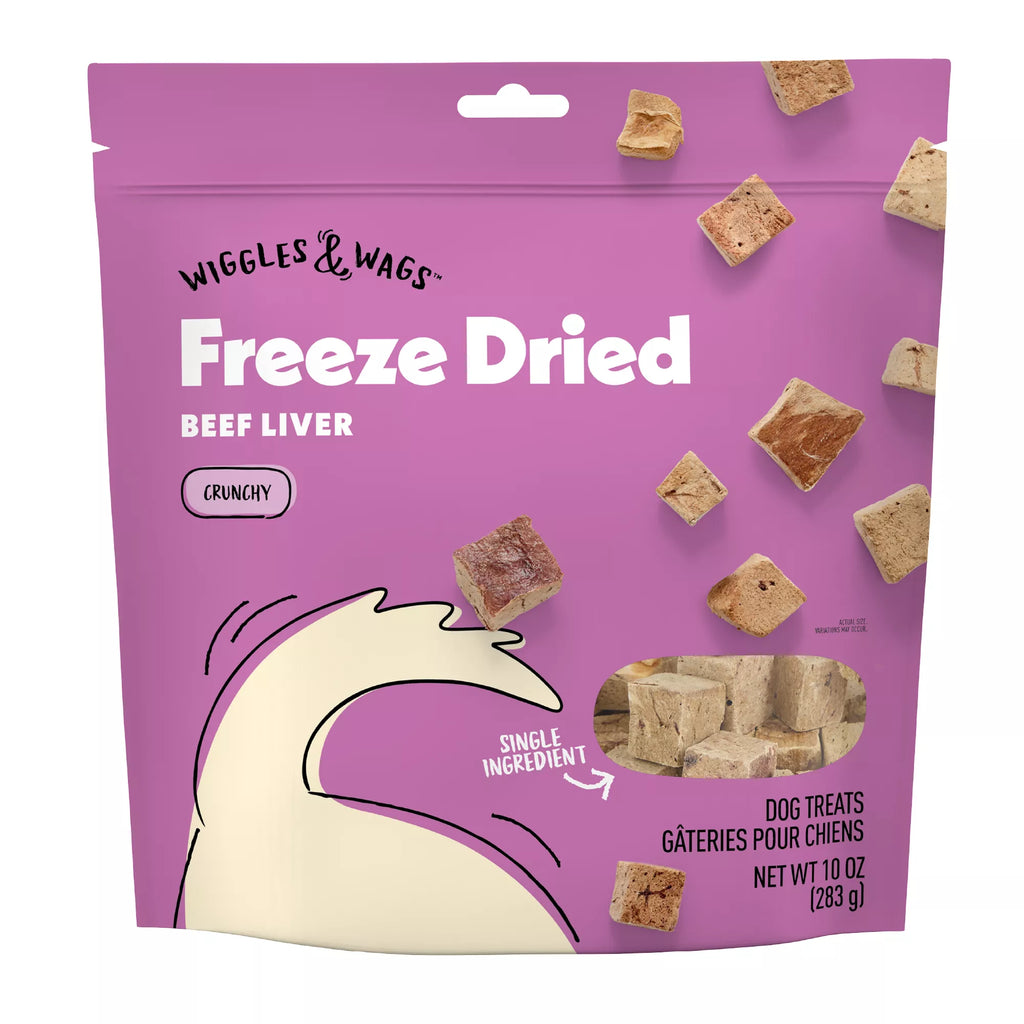 Wiggles & Wags Freeze Dried Beef Liver Dog Treats