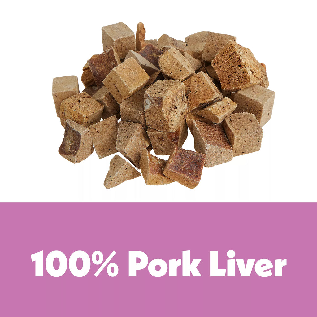 Wiggles & Wags Freeze Dried Pork Liver Dog Treats 5 OZ