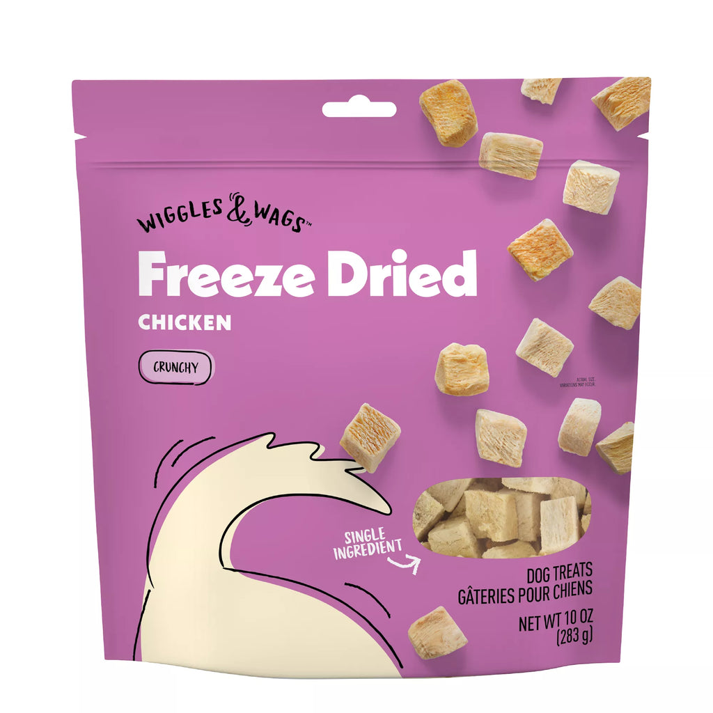 Wiggles & Wags Freeze Dried Chicken Crunchy Dog Treats