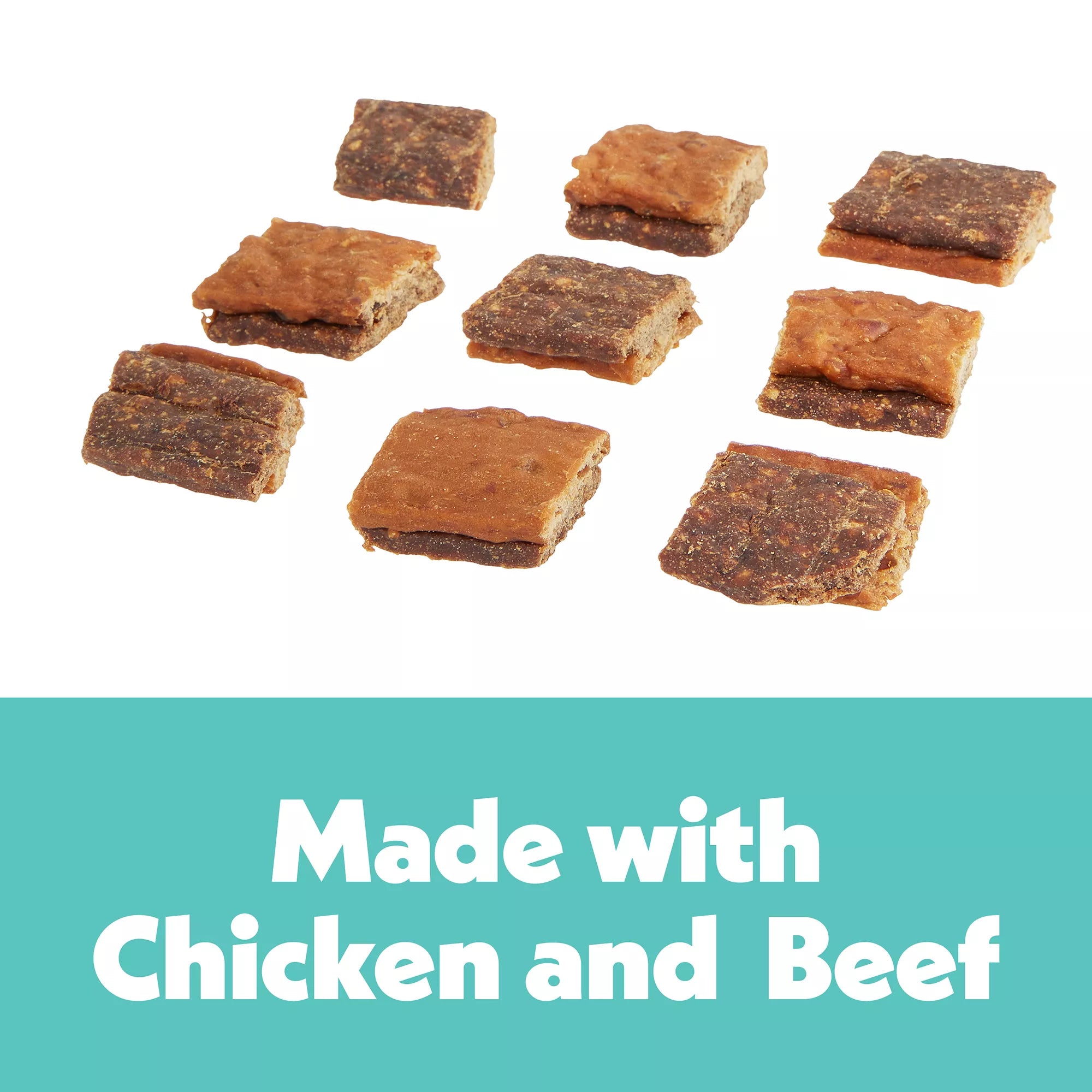 Wiggles & Wags Chicken & Beef Meaty Layers Dog Treats 6 OZ
