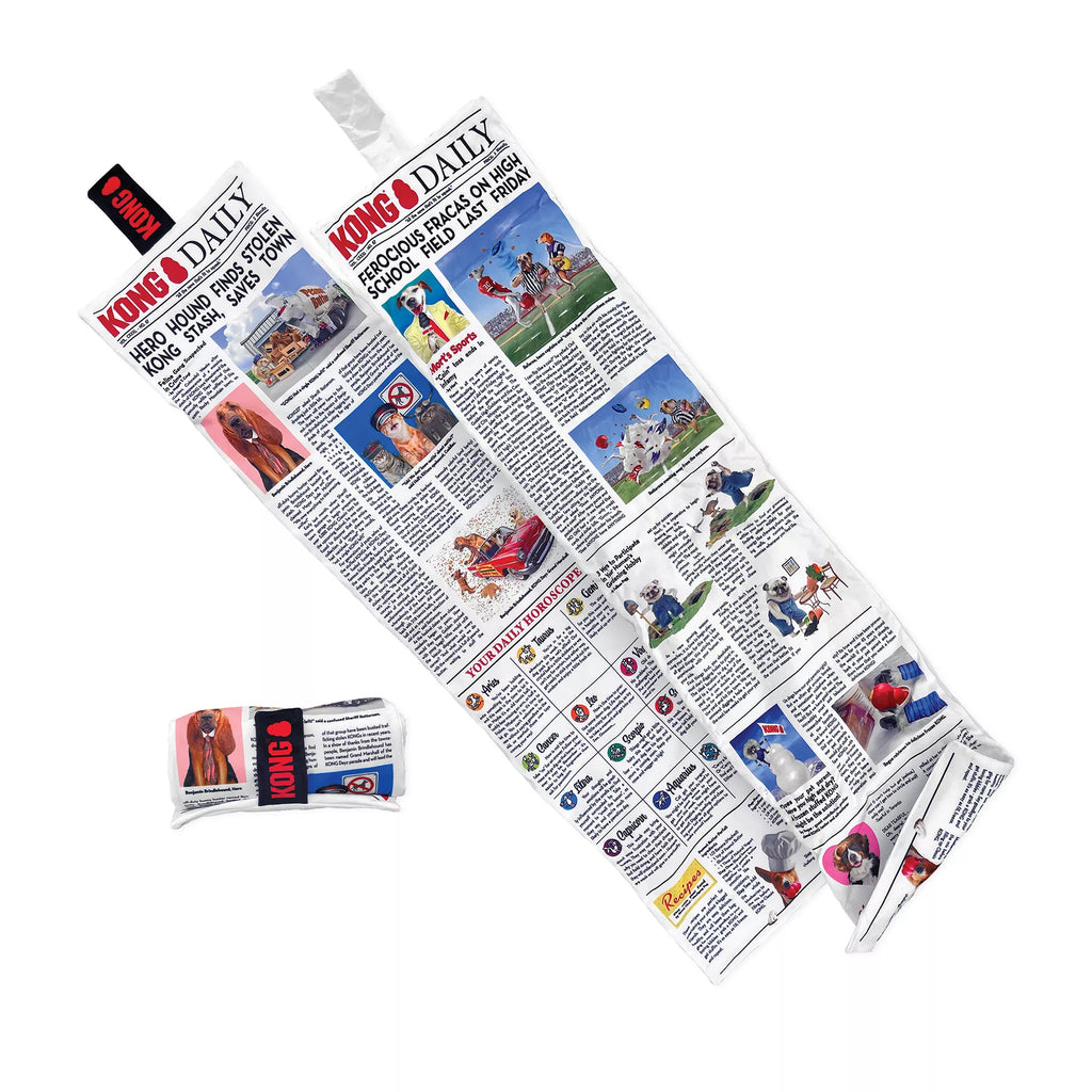 KONG Daily Newspaper Roll XL 3 Feet Long with 6 Squeakers