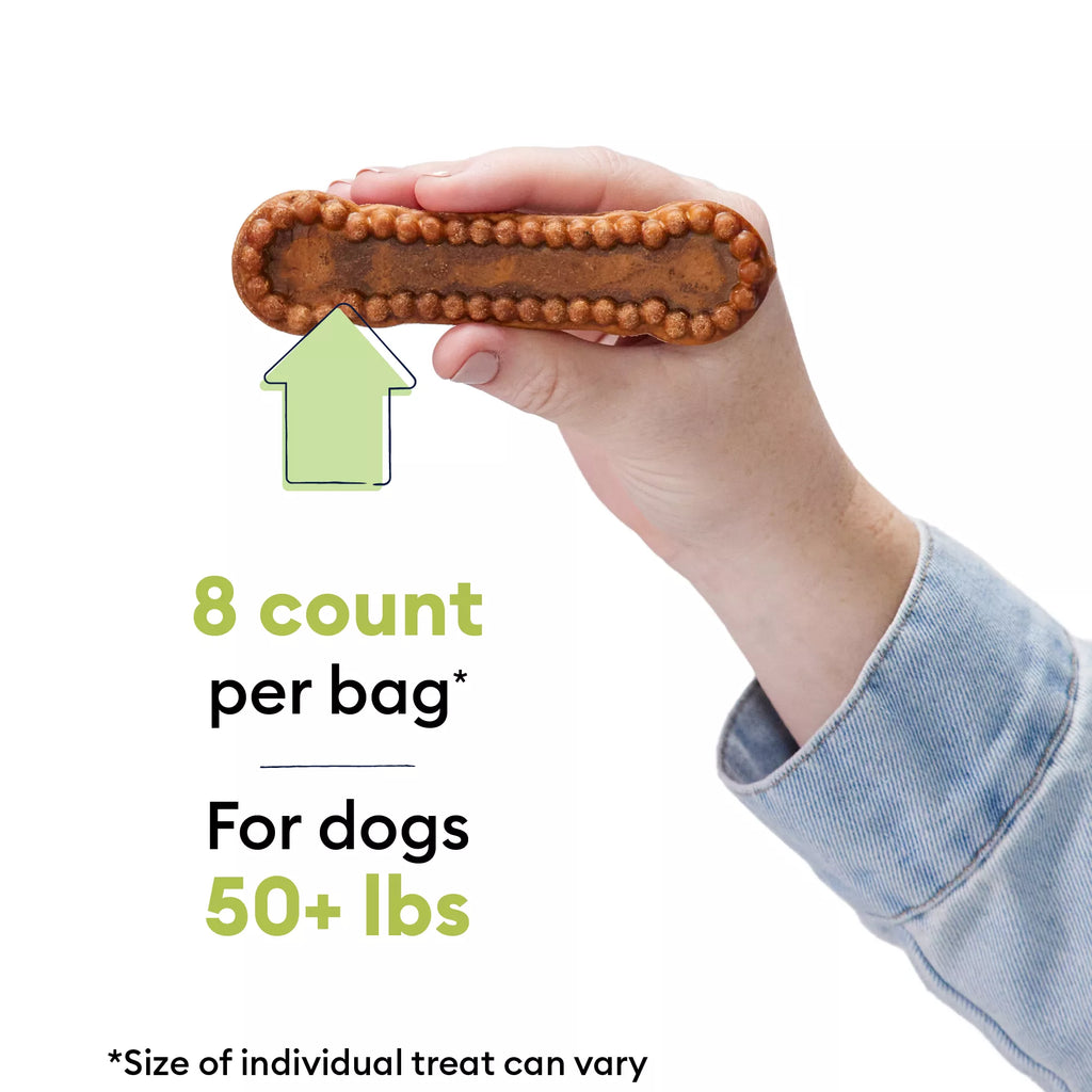 Wiggles & Wags Pumpkin Dental Chews Dog Treats 12 OZ