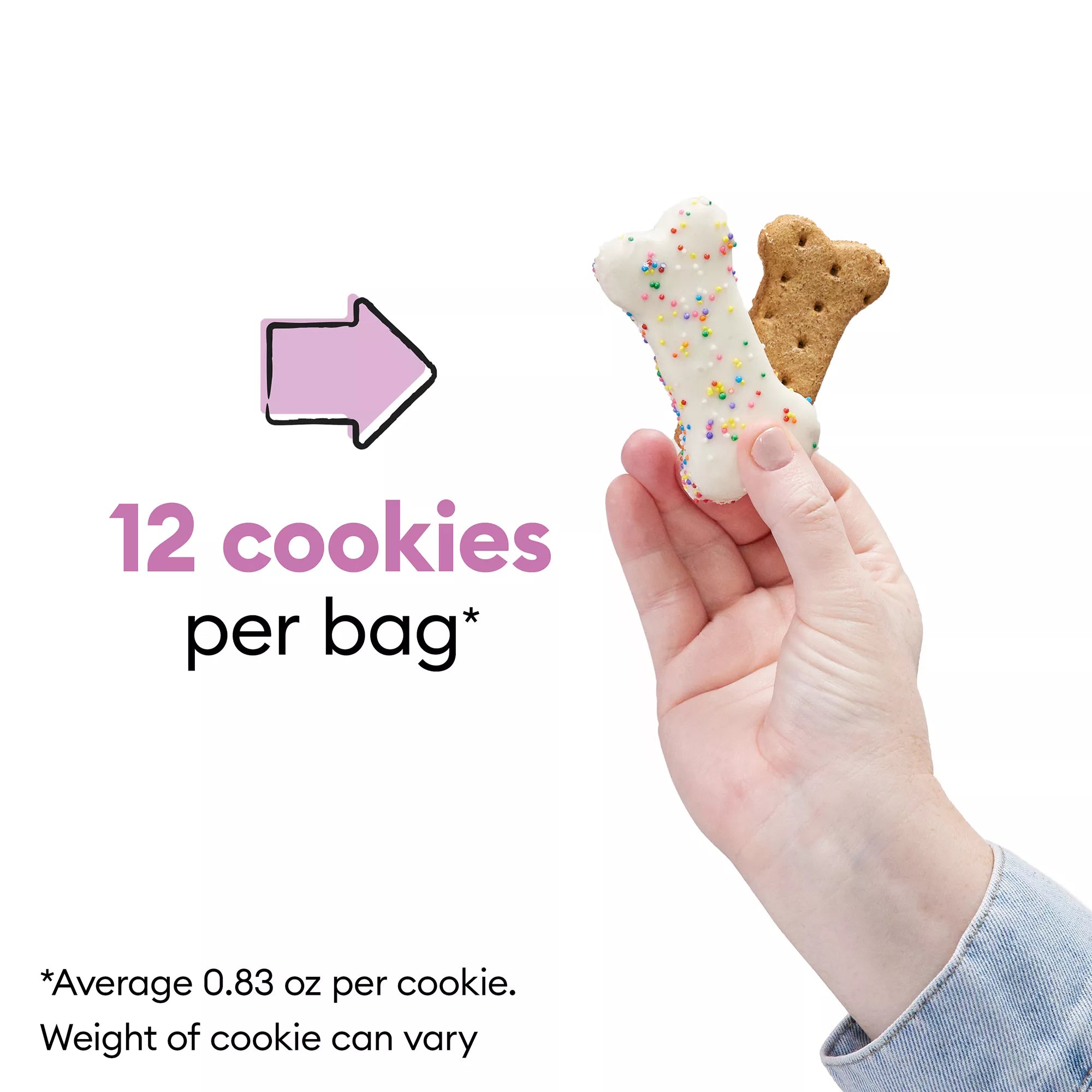 Wiggles & Wags Sprinkle Cookies Vanilla and Peanut Dog Treats 9.6 OZ