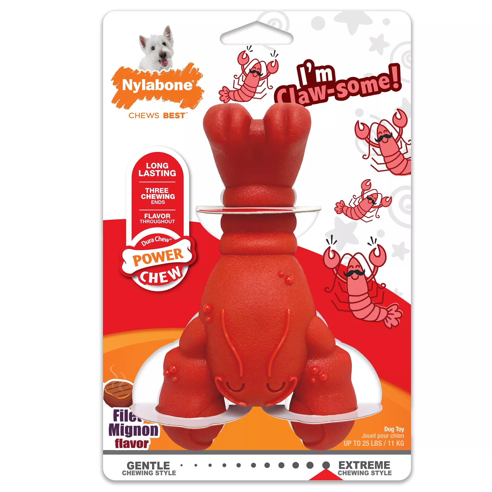 Nylabone Power Chew Lobster Dog Toy