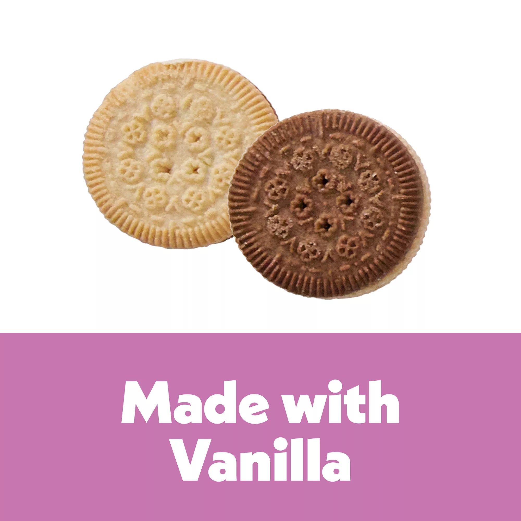 Wiggles & Wags Carob & Vanilla Sandwich Cookies Dog Treats 14.3 OZ