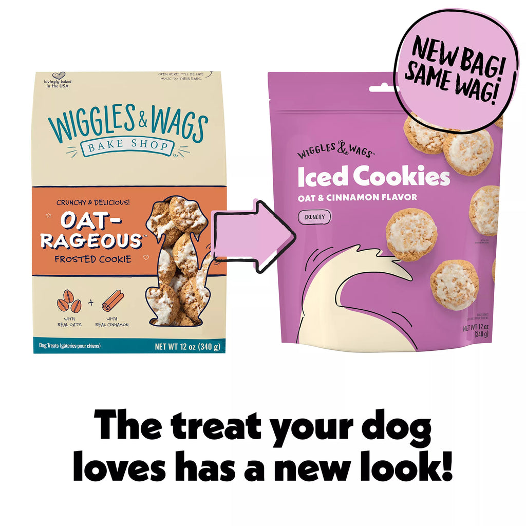 Wiggles & Wags Iced Cookies Dog Treats 12 OZ