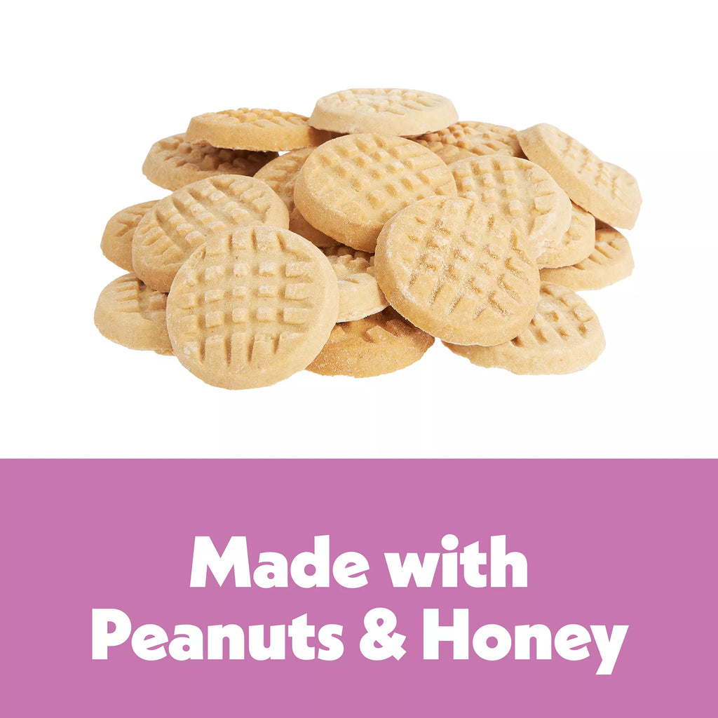 Wiggles & Wags Peanut Butter Crisscross Cookies Dog Treats 14 OZ