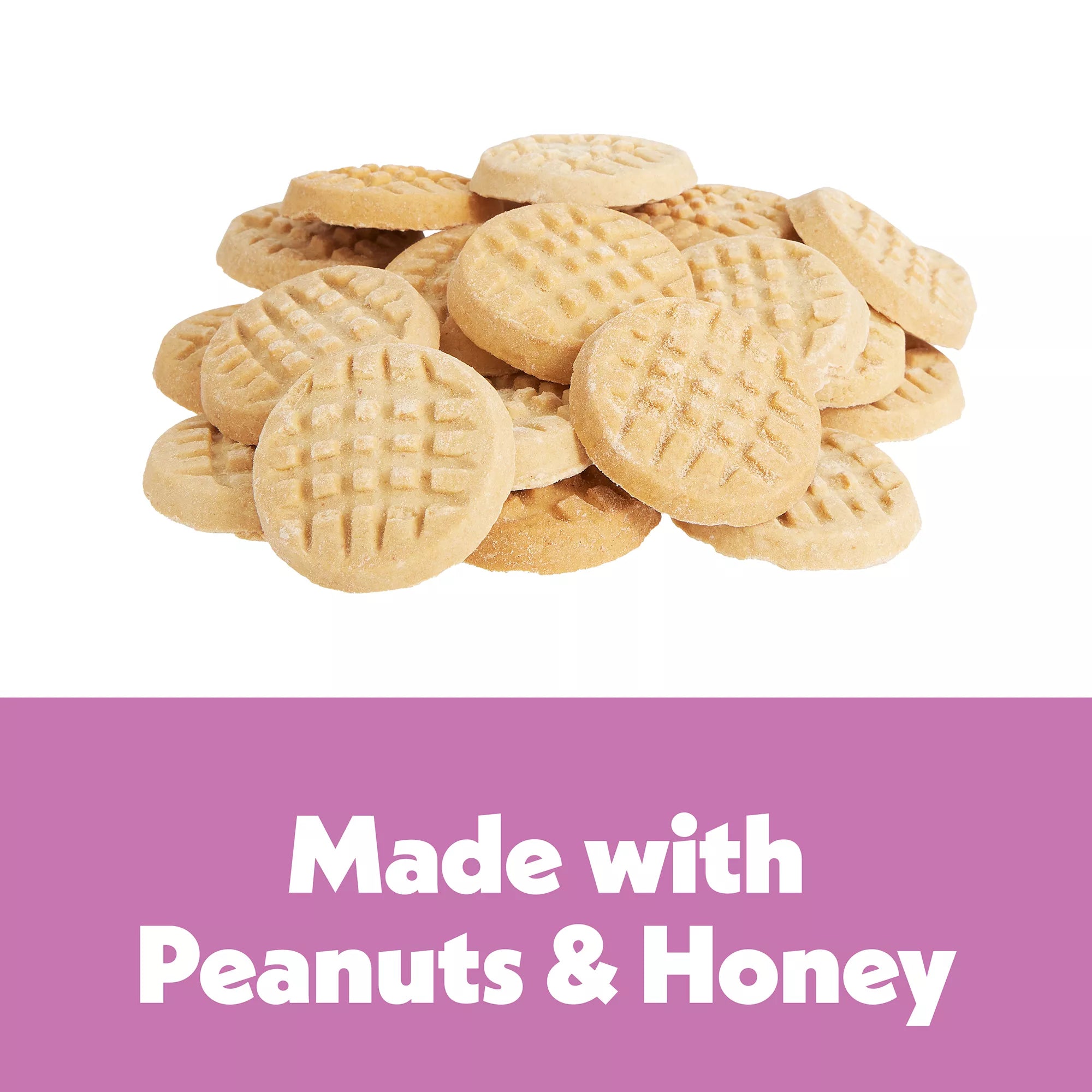 Wiggles & Wags Peanut Butter Crisscross Cookies Dog Treats 14 OZ