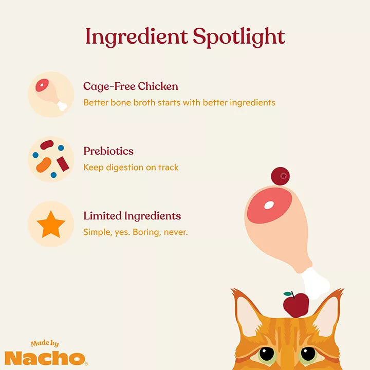 Made By Nacho Natural Pet Food Bone Broth Topper - 11 OZ