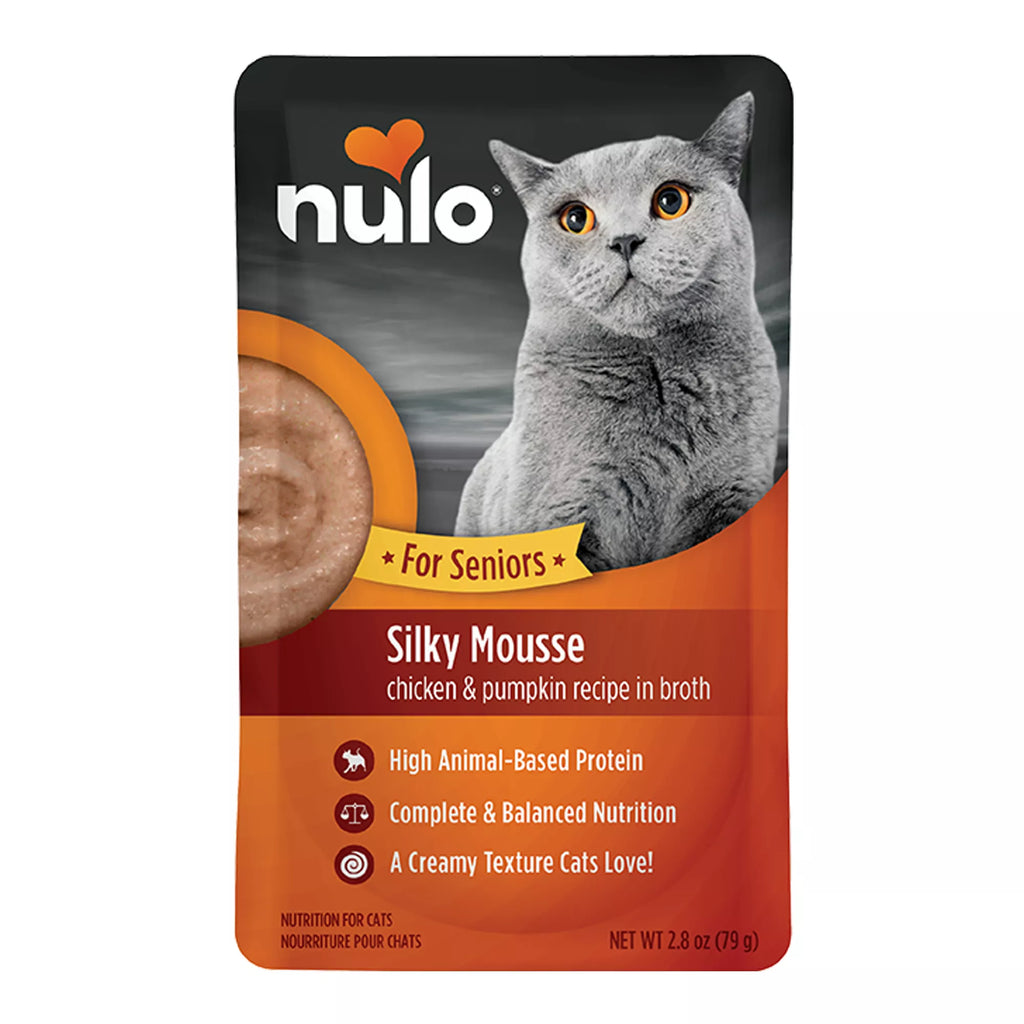 Nulo MedalSeries Senior Wet Cat Food - High-Protein Pet Food, Silky Mousse, 2.8 Oz.