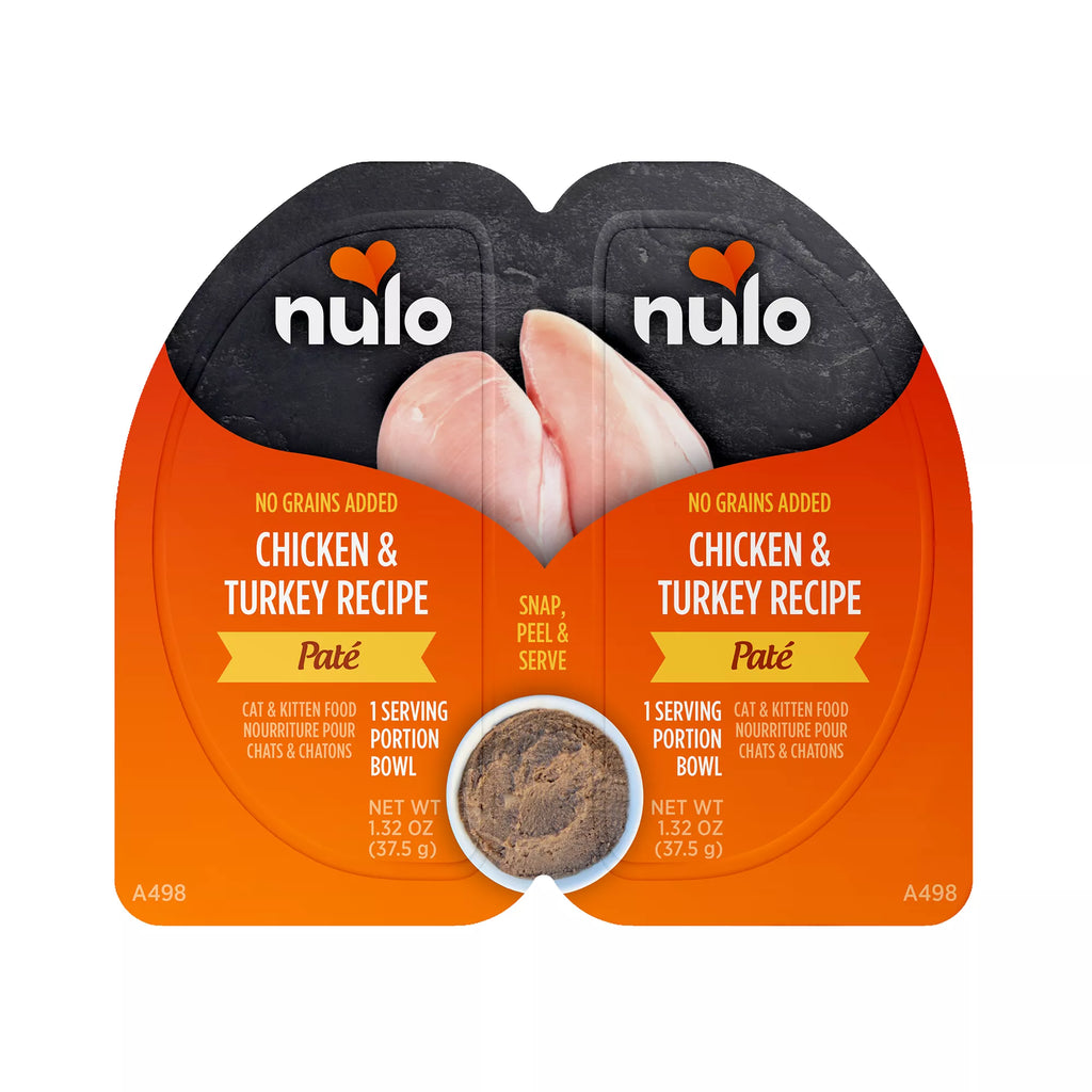Nulo Split Cup Cat and Kitten Food - Grain-Free Pet Food, Pate, 2.64 Oz