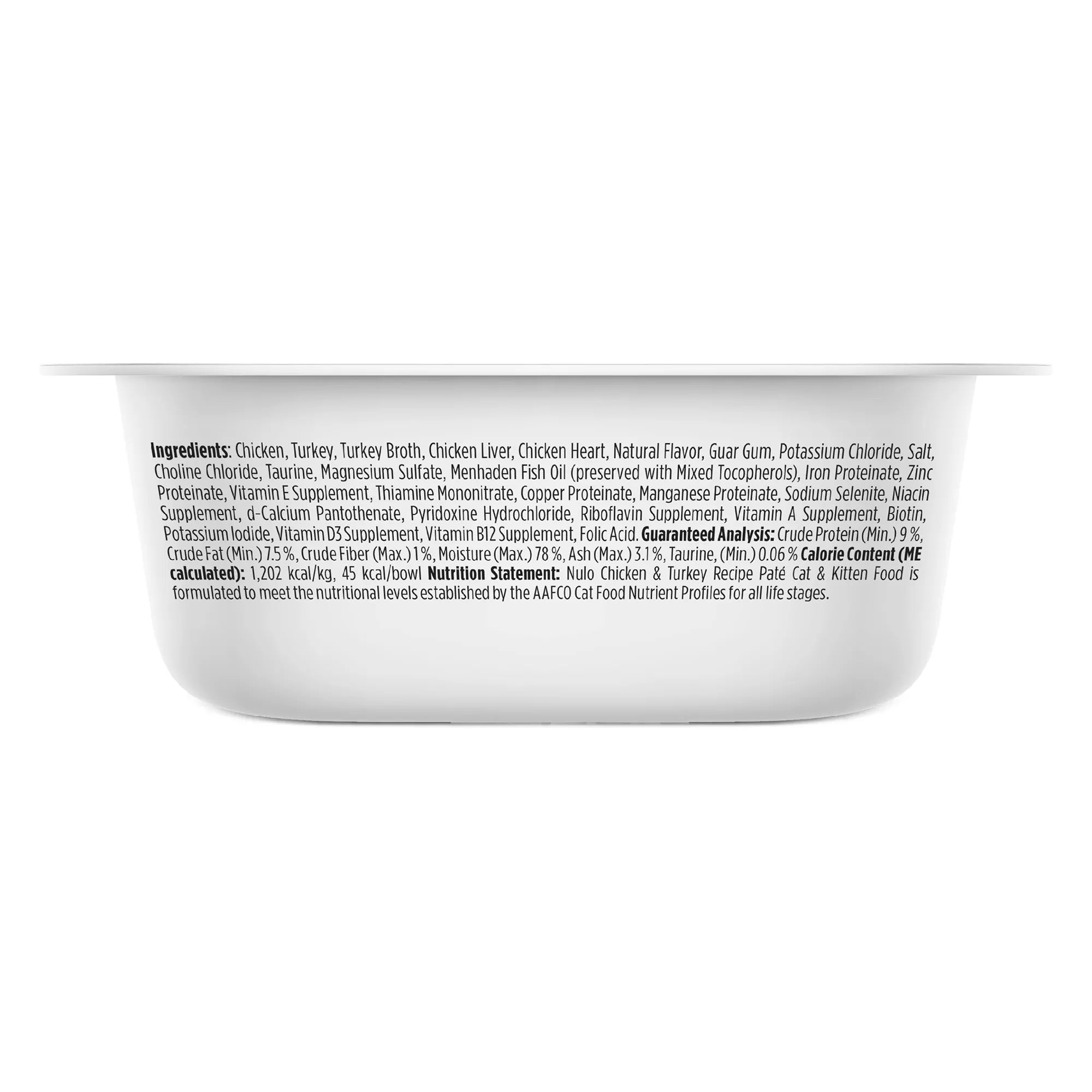 Nulo Split Cup Cat and Kitten Food - Grain-Free Pet Food, Pate, 2.64 Oz