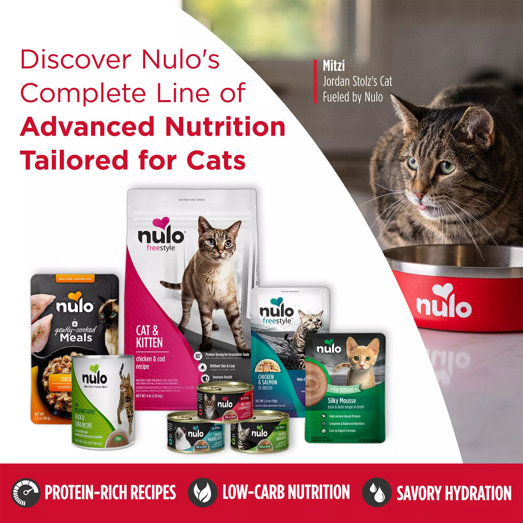 Nulo Split Cup Cat and Kitten Food - Grain-Free Pet Food, Pate, 2.64 Oz