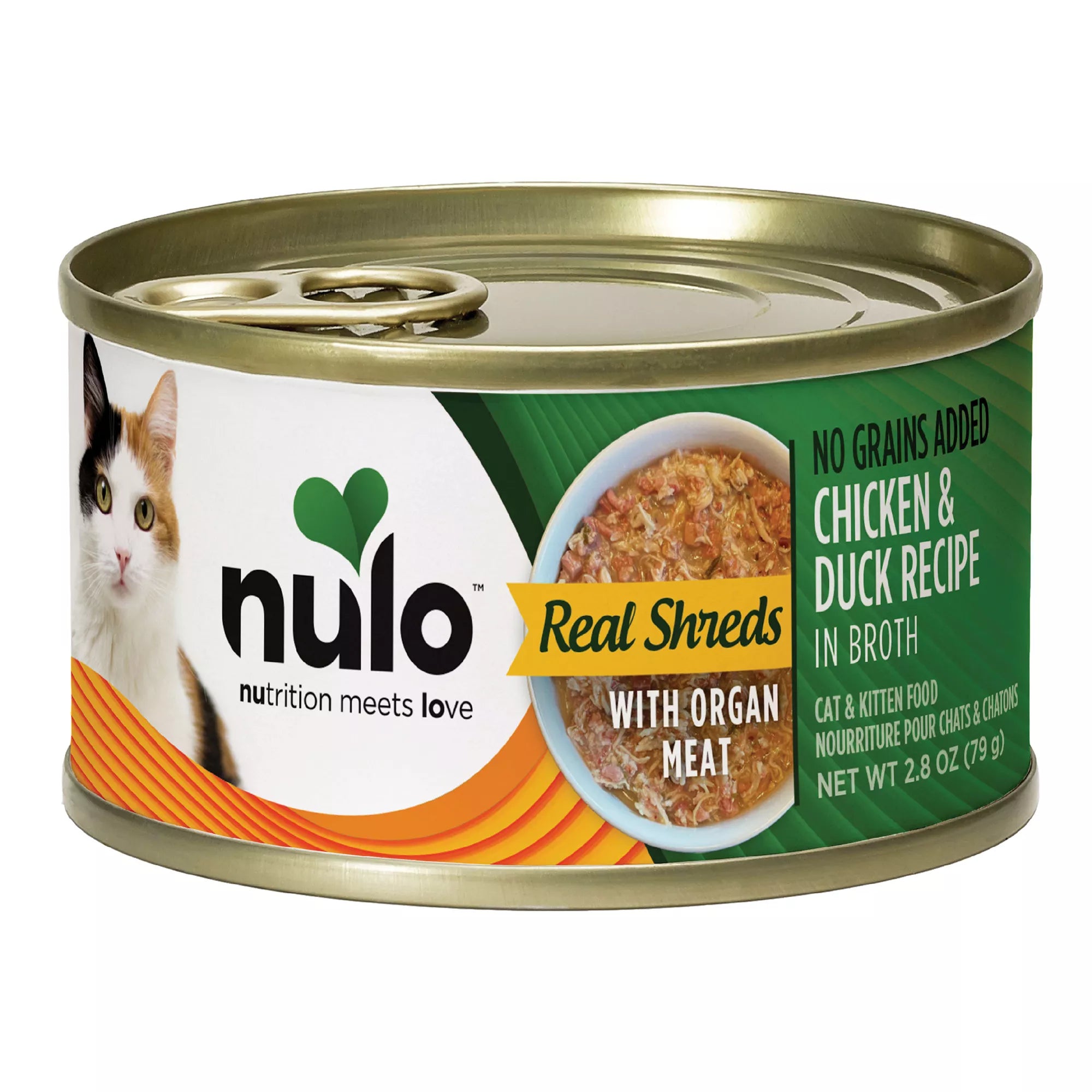 Nulo Real Shreds with Organ Meat All Life Stages Cat Wet Food - Grain-Free Pet Food, In Broth, 2.8 Oz