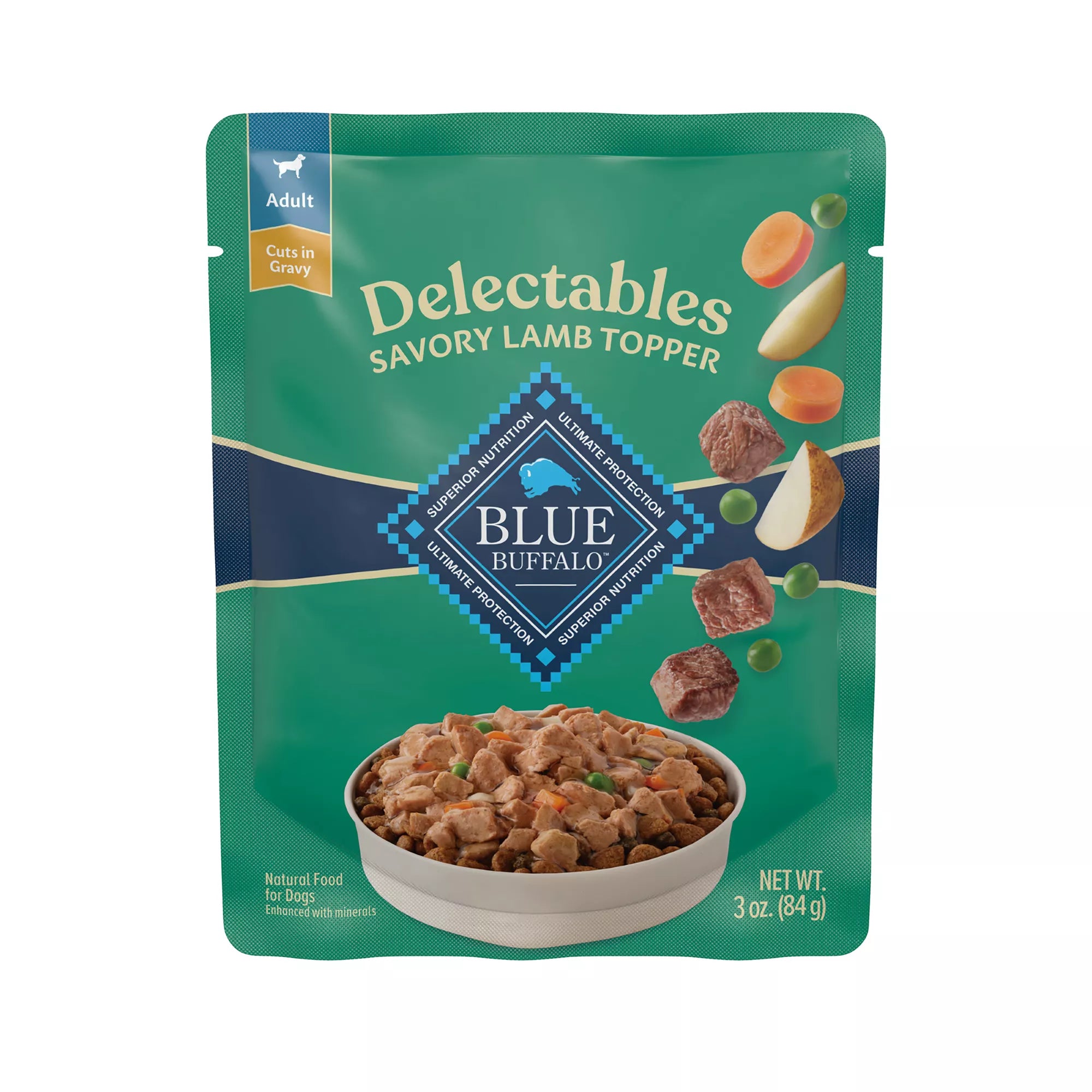 Blue Buffalo Delectables Adult Wet Dog Food Topper - 3 oz