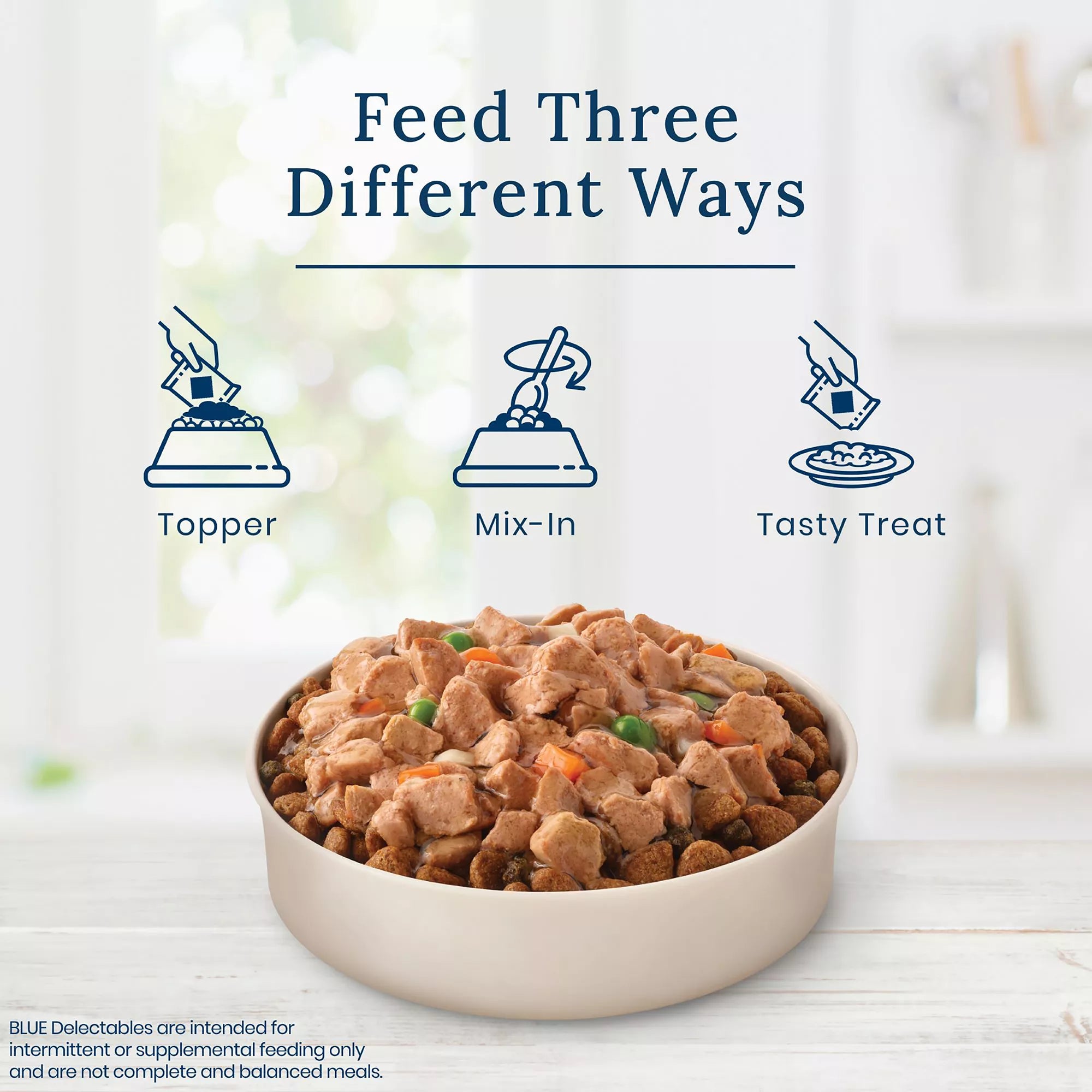 Blue Buffalo Delectables Adult Wet Dog Food Topper - 3 oz