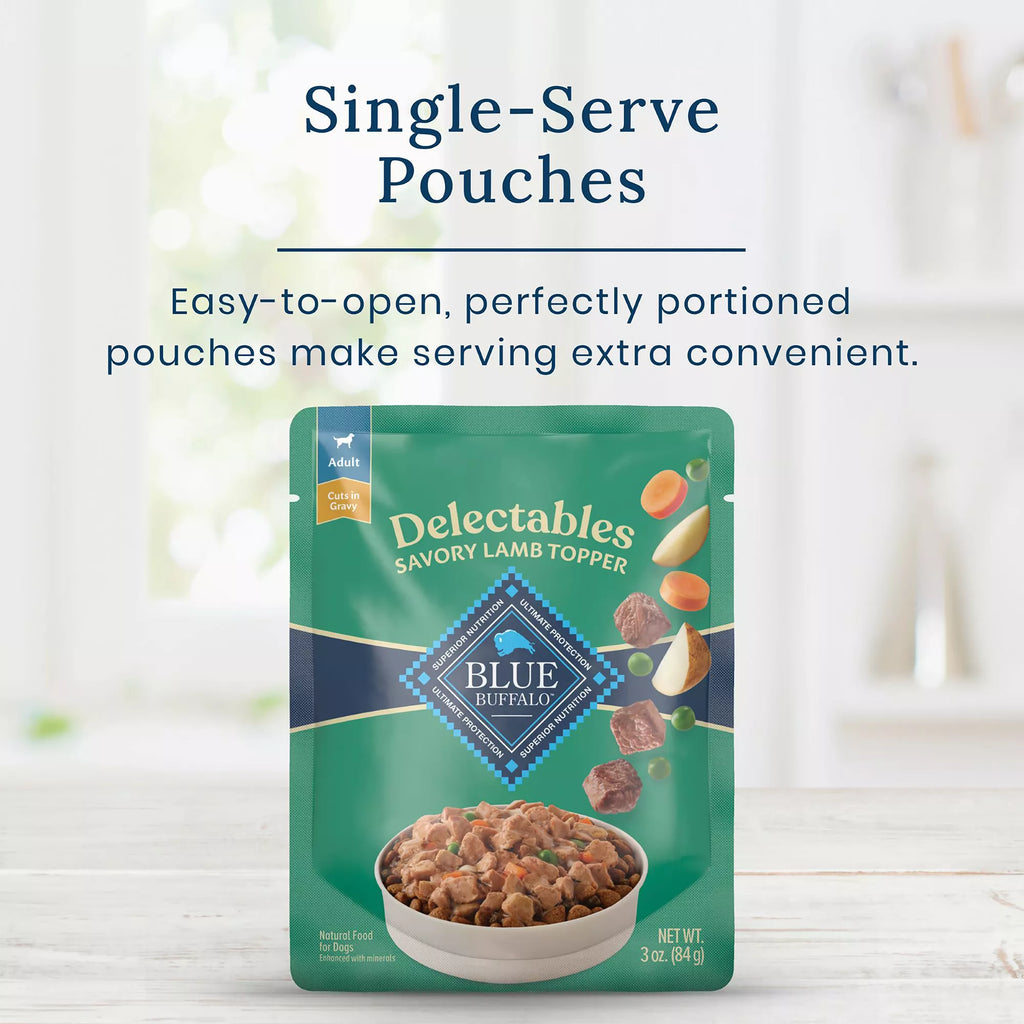 Blue Buffalo Delectables Adult Wet Dog Food Topper - 3 oz