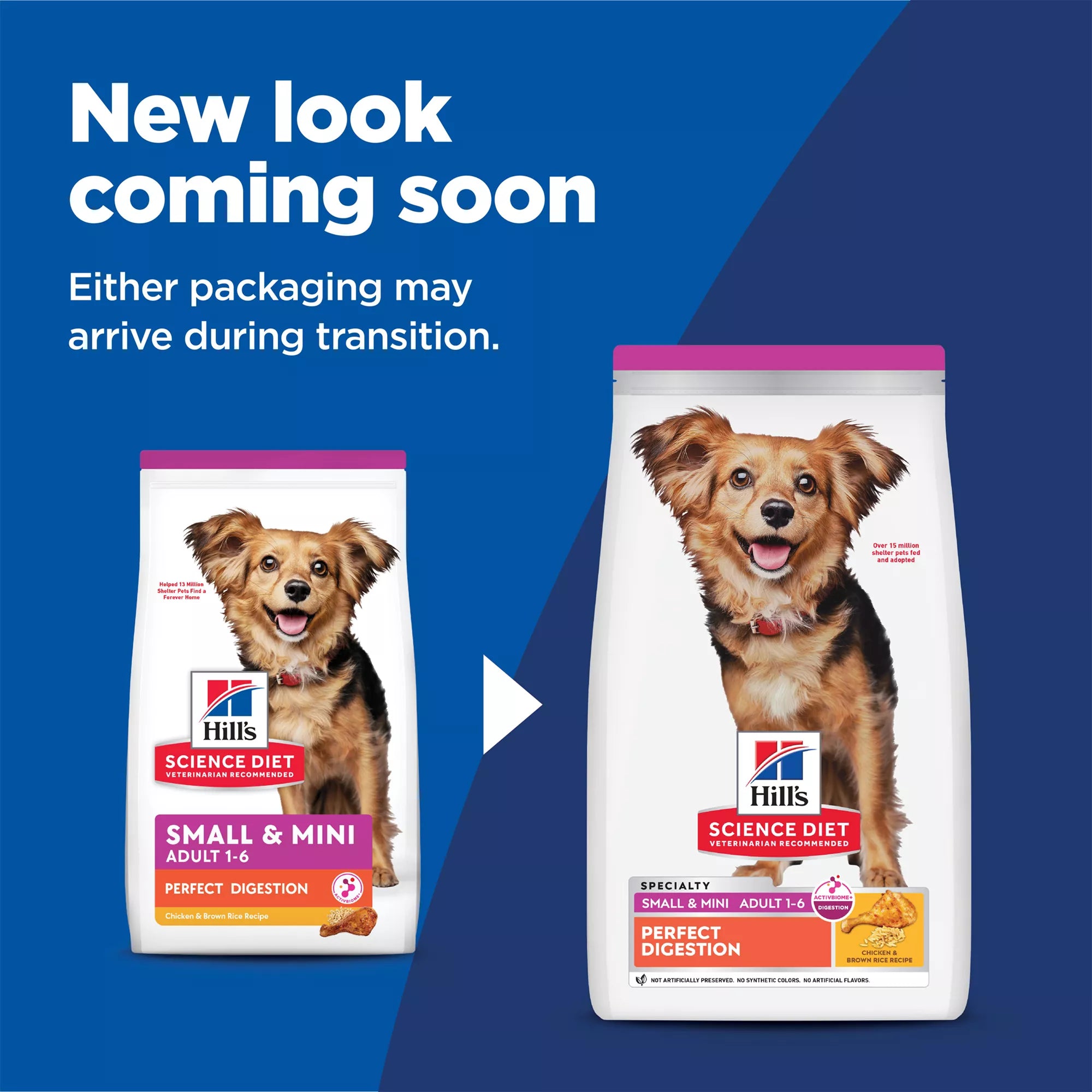 Hill's Science Diet Perfect Digestion Small & Mini Adult Dog Dry Food - Chicken & Brown Rice Recipe
