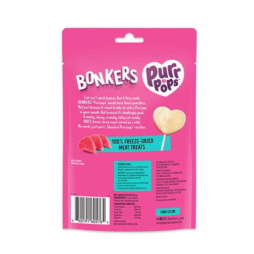 Bonkers Purr Pops Lickable Cat Treats - Tip Top Tuna