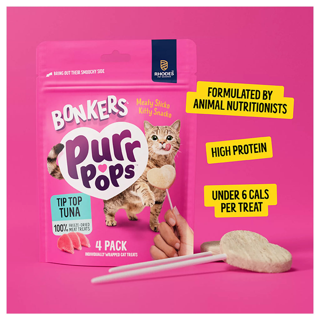 Bonkers Purr Pops Lickable Cat Treats - Tip Top Tuna