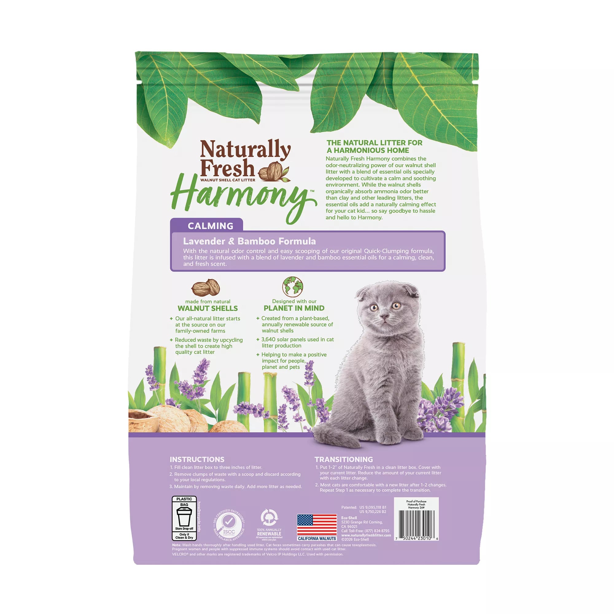 Natural Pet Foodly Fresh Lavender & Bamboo Cat Litter - Scented, 26 lb