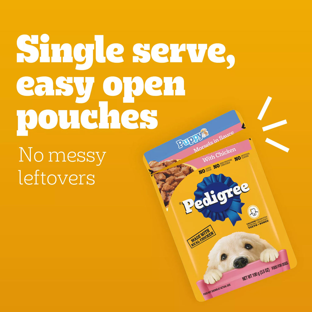 Pedigree Puppy Chicken, Beef, & Turkey Pet Food Variety Pack 18 CT 63 OZ