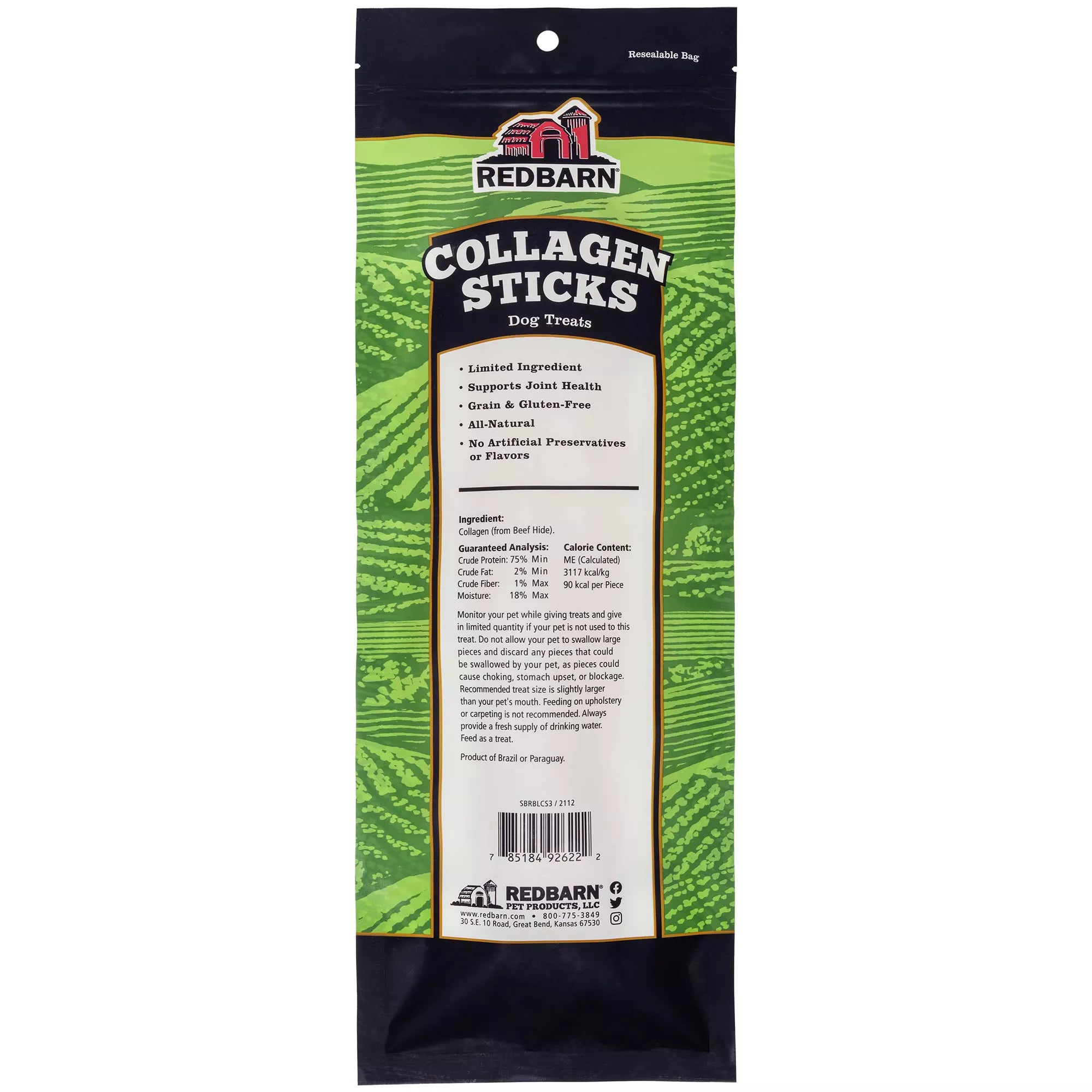 Redbarn Collagen Stick Large 3 CT 3 OZ