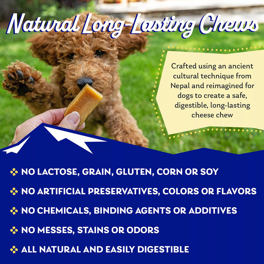 Himalayan Chews Everest Pack Dog Yak Chew Yak Cheese 5 Count 16 OZ