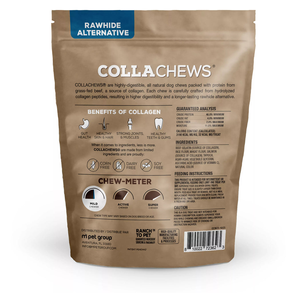 Collachews Collagen Sticks Salmon 25 CT 8.8 OZ