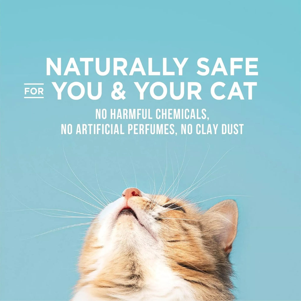 World's Best Cat Litter Poop Fighter Litter - Light Lemongrass Scent, Flushable, Clumping, 15 LB