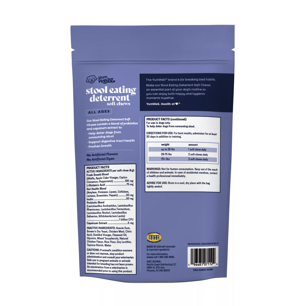 YumWell Dog Stool Eating Deterrent Chews