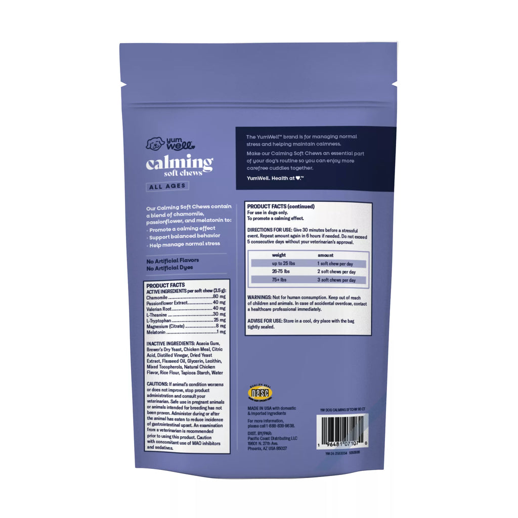 YumWellDog Calming Soft Chews