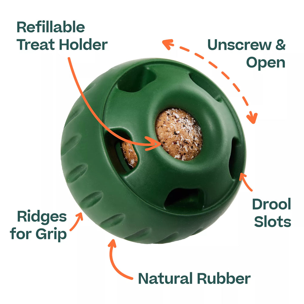 WOOF Pupsicle Treat Dispensing Dog Toy, Green