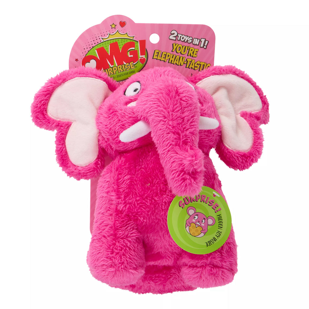 OMG Surprise Valentine's Day Elephant Dog Toy