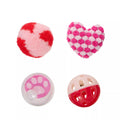 Whisker City Valentine's Day Ball Cat Toys, 4 Count