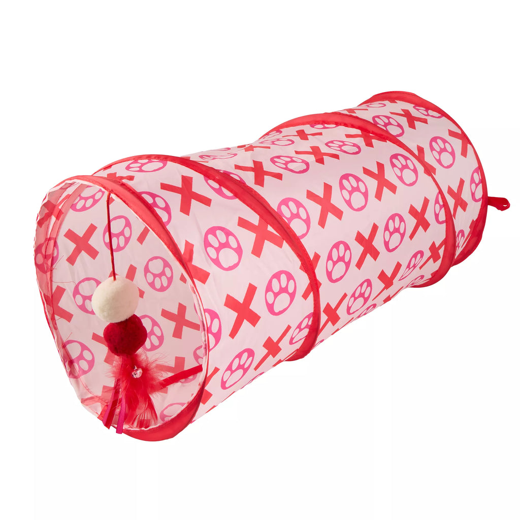 Whisker City Valentine's Day Tunnel Cat Toy