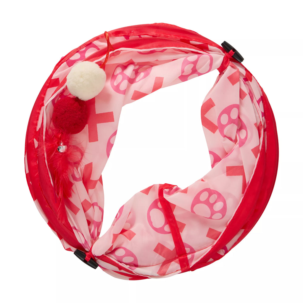Whisker City Valentine's Day Tunnel Cat Toy