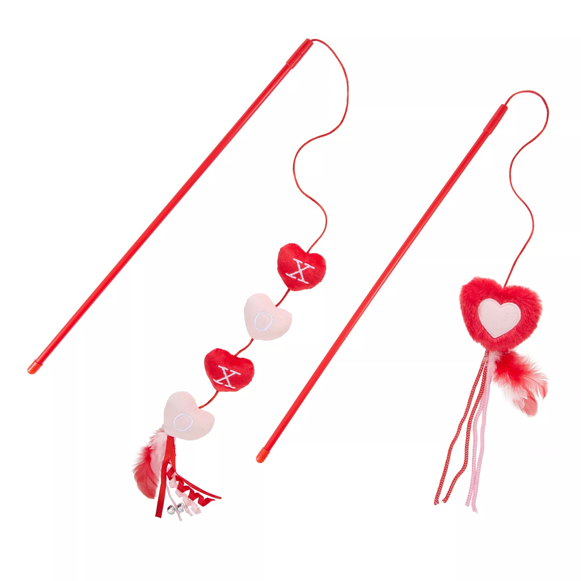 Whisker City Valentine's Day Teaser Cat Toys, 2 Count