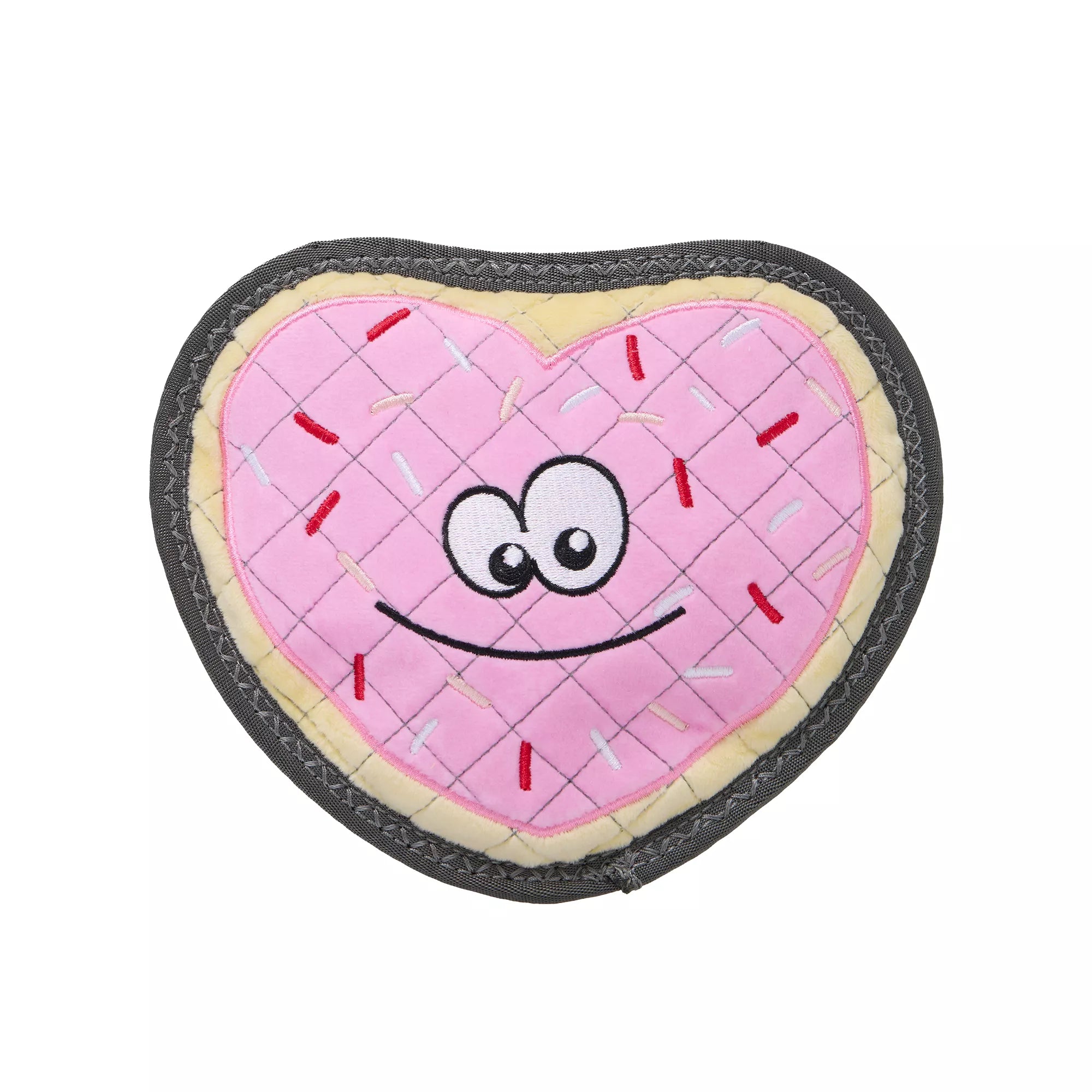 Joyhound Valentine's Day Rip Roarin' Tough Heart Donut Dog Toy