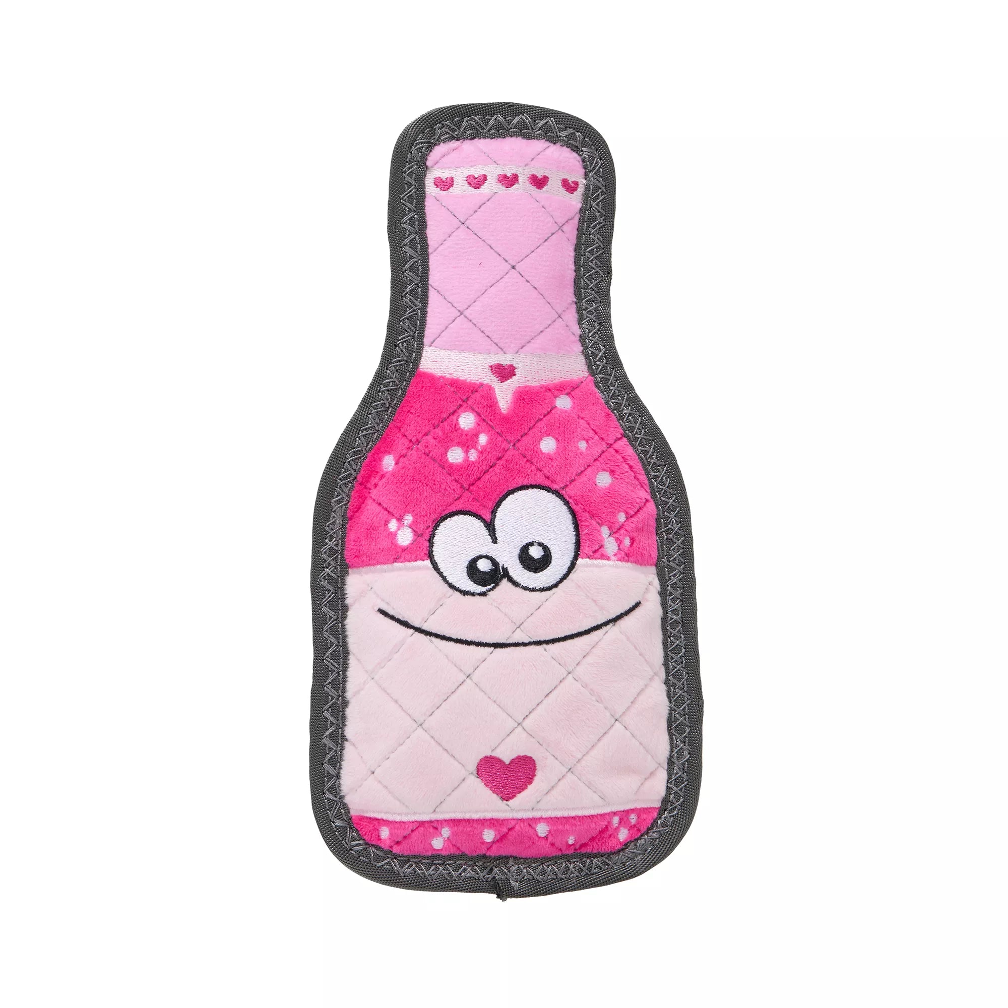 Joyhound Valentine's Day Rip Roarin' Tough Champagne Dog Toy