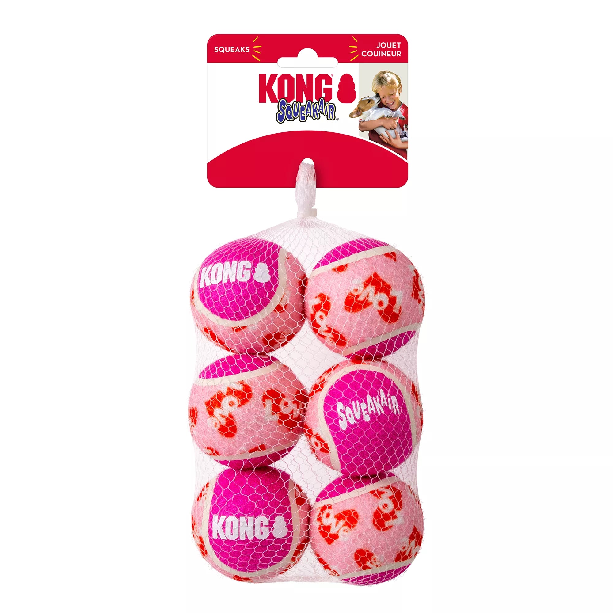KONG Valentine's Day Squeak Air Balls