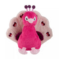Peacock Valentine's Day Dog Toy Plush for Interactive Play
