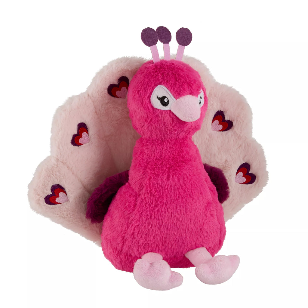 Peacock Valentine's Day Dog Toy Plush for Interactive Play