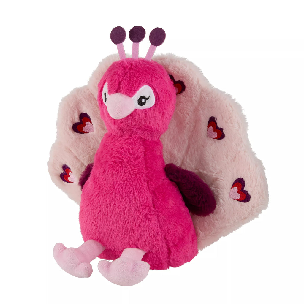 Peacock Valentine's Day Dog Toy Plush for Interactive Play